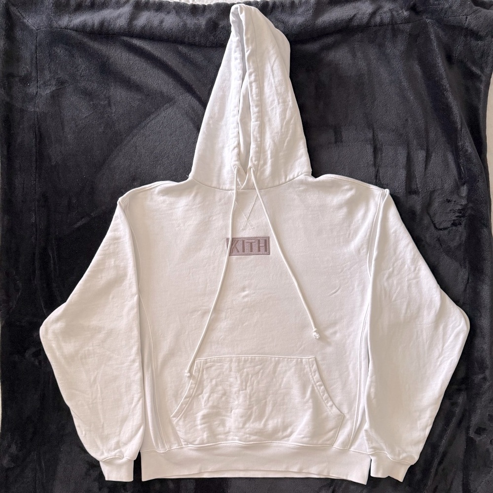 KITH white hoodie large